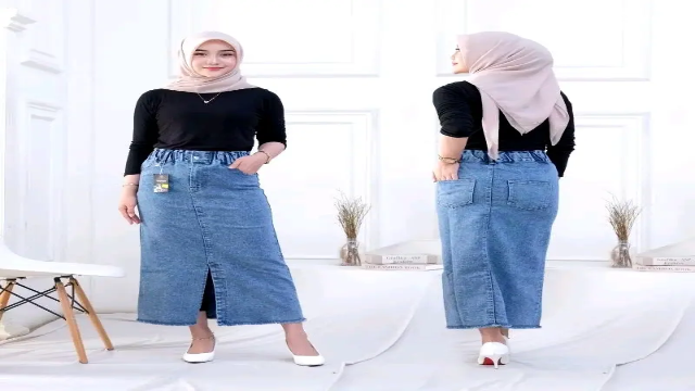 Rok Jeans Panjang Kekinian: Gaya Kasual Modern yang Elegan dan Selalu Relevan